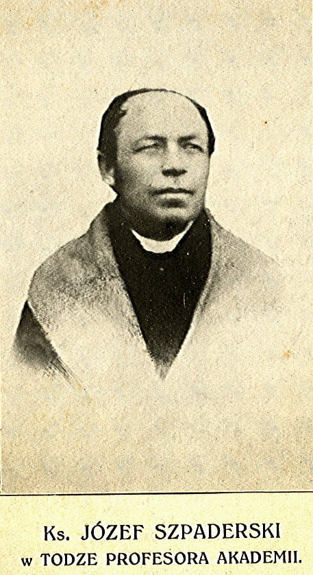 Ks. Józef Szpaderski (1816-77). Fotografia zamieszczona w: ks. Jan Wiśniewski, Dekanat Konecki, Radom 1913. Więcej n.t. tej postaci można dowiedzieć się w Przedborskim Słowniku Biograficznym. Ks. Józef Szpaderski (1816-77). Fotografia zamieszczona w: ks. Jan Wiśniewski, Dekanat Konecki, Radom 1913. Więcej n.t. tej postaci można dowiedzieć się w Przedborskim Słowniku Biograficznym.